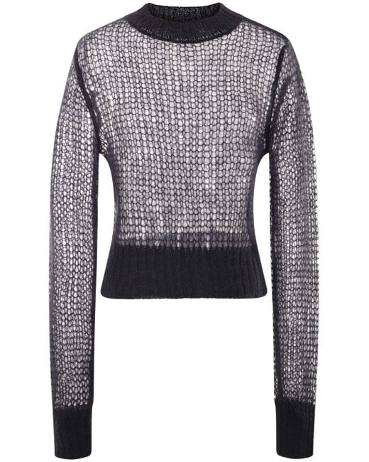 Vaquera sheer open-knit jumper