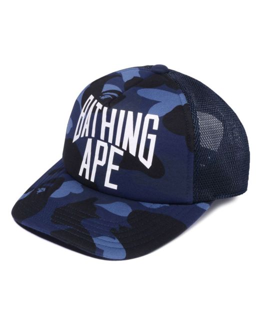 A Bathing Ape camouflage-print baseball cap