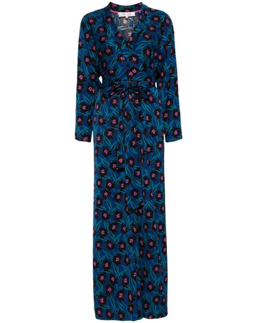 Diane von Furstenberg floral-print wrap maxi dress