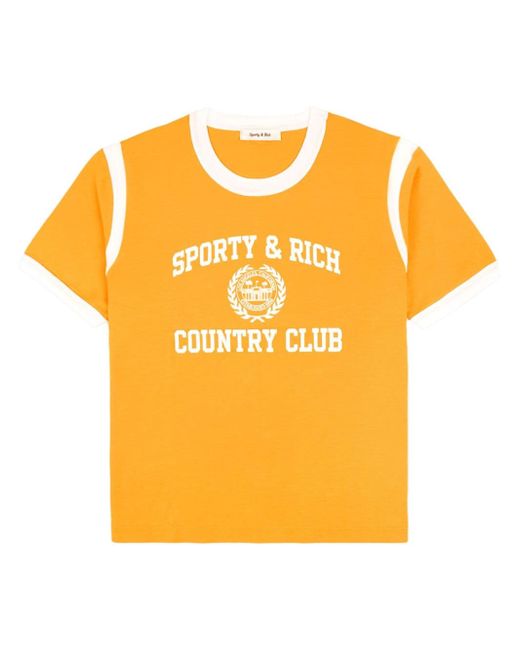 Sporty & Rich Varsity Crest Sports T-shirt