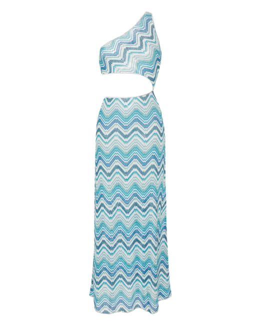 Missoni cut-out detail zig-zag cover up