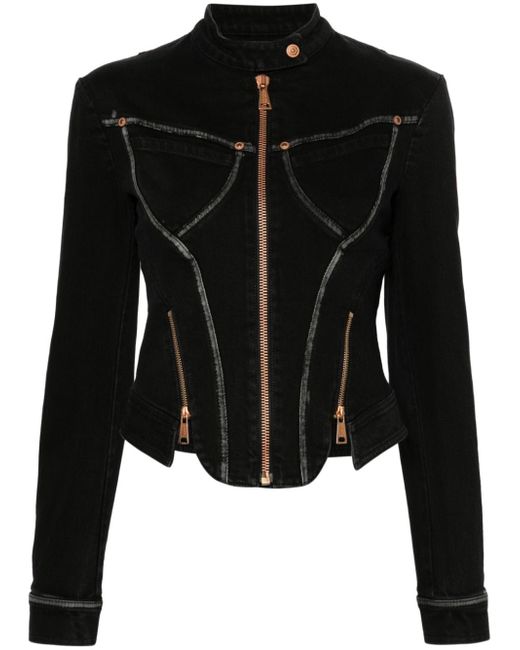 Versace Jeans Couture zip-detail denim jacket