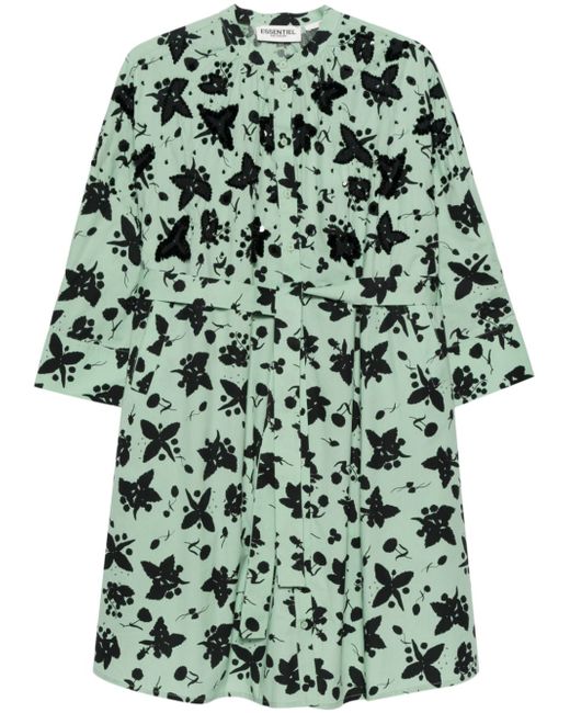 Essentiel Antwerp Facie floral-print shirt dress