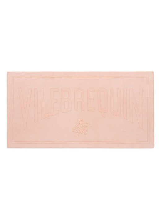 Vilebrequin jacquard-logo beach towel