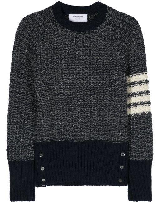 Thom Browne 4-Bar stripe chunky-knit jumper