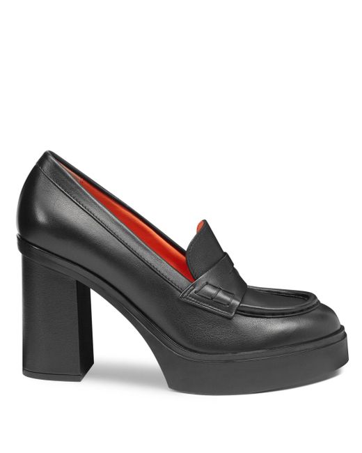 Santoni Block-heel loafer pumps