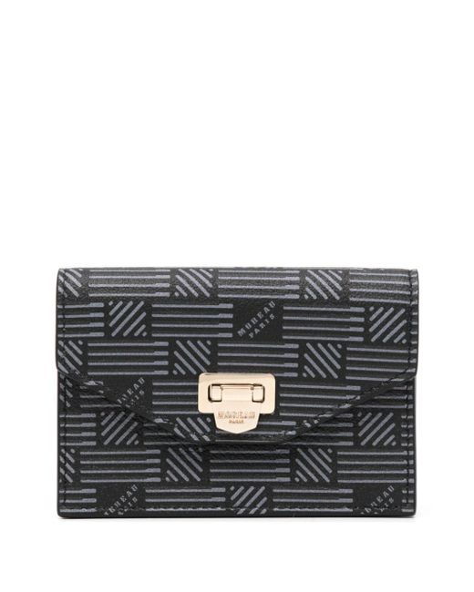 Moreau logo-print leather purse