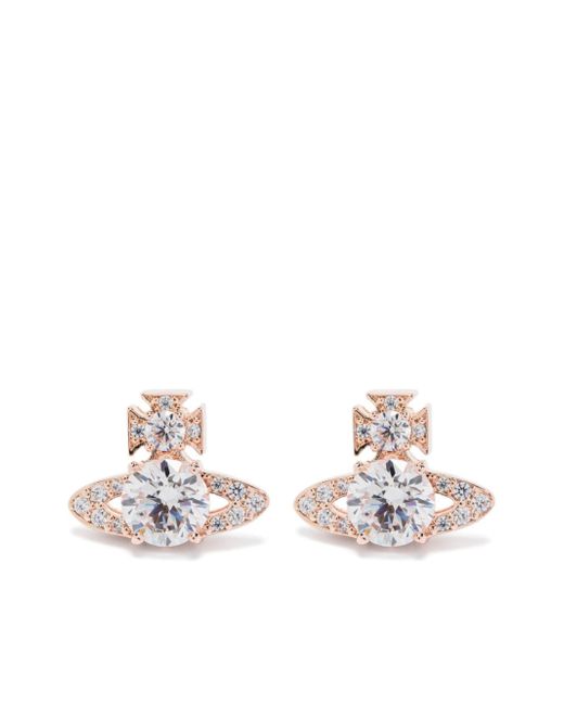 Vivienne Westwood Orb crystal-embellished stud earrings