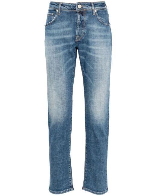 Incotex distressed slim-fit jeans