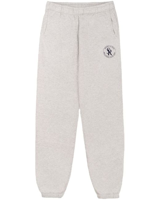 Sporty & Rich SR logo cotton blend sweatpants