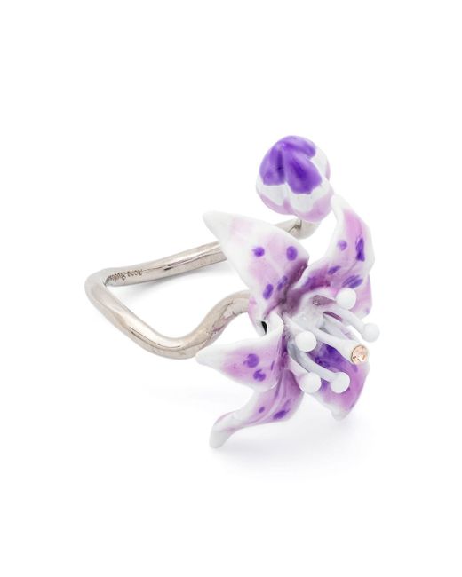 Acne Studios painted-floral ring