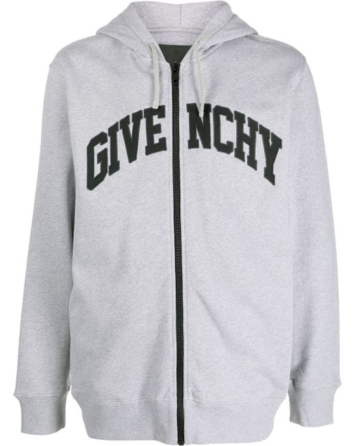 Givenchy logo zip-up hoodie