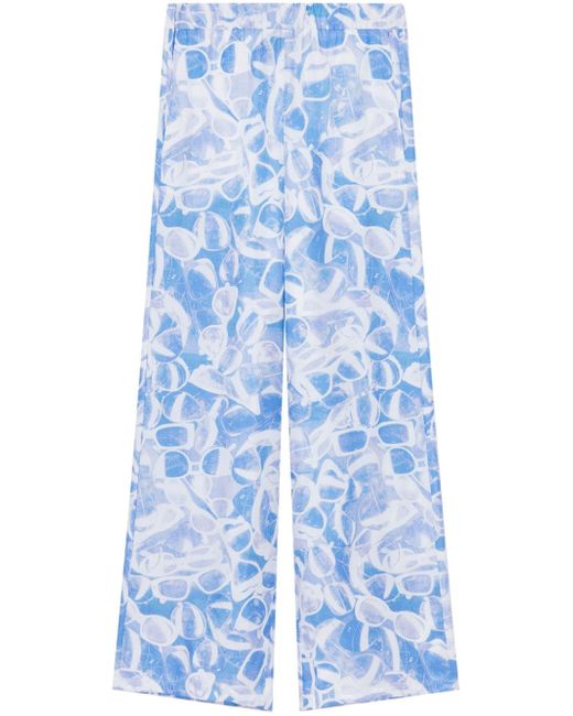 Stella McCartney sunglasses print pajama trousers
