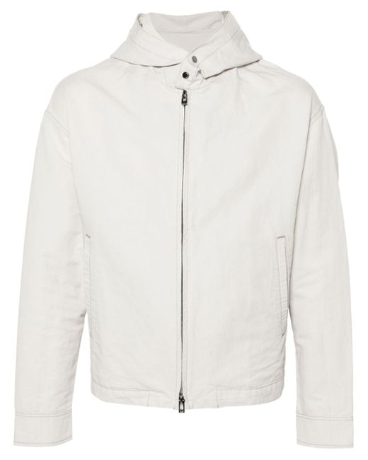 Emporio Armani zip-up hooded jacket