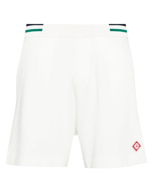 Casablanca logo-appliqué jersey shorts