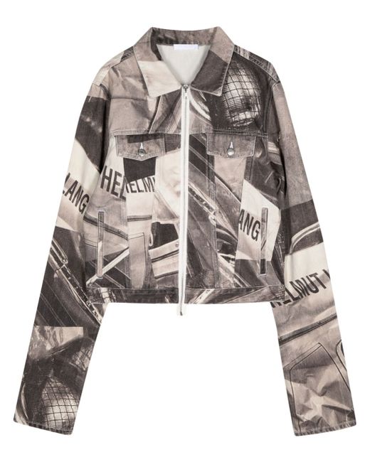 Helmut Lang car-print denim shirt jacket