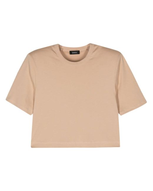 Wardrobe.Nyc shoulder-pad cropped T-shirt