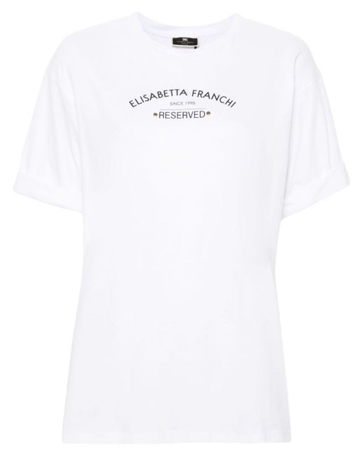 Elisabetta Franchi logo-print T-shirt