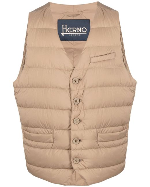 Herno buttoned padded gilet