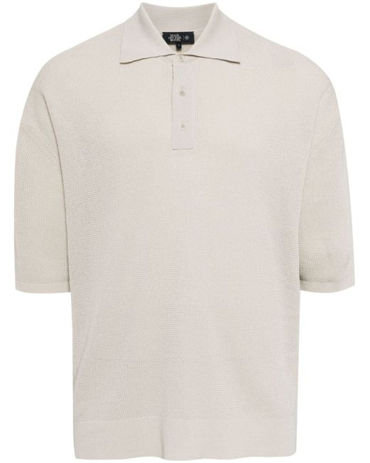 Man On The Boon. knitted short-sleeve polo shirt