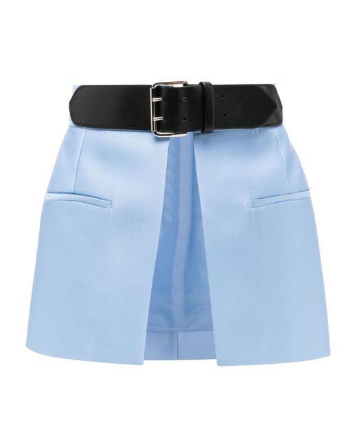 Dice Kayek High-waisted peplum belt skirt