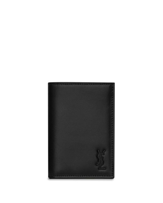 Saint Laurent embossed-logo bi-fold wallet