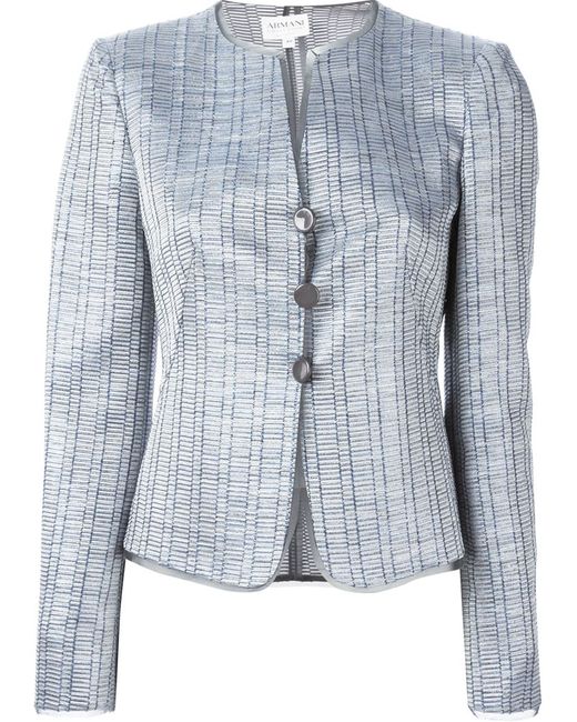 Armani Collezioni sheen fitted jacket
