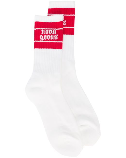 Noon Goons logo striped socks