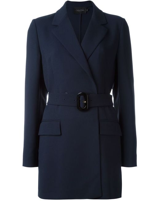 Calvin Klein Collection belted blazer jacket