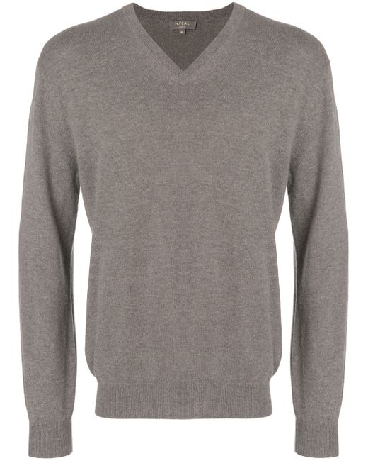 N.Peal Burlington V-neck 1ply sweater