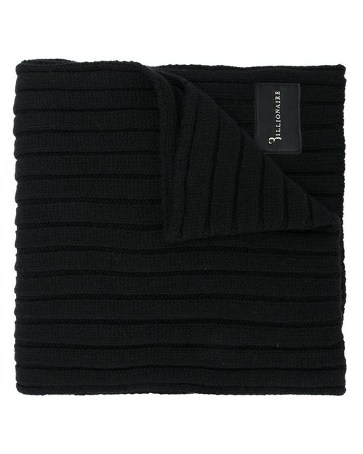 Billionaire ribbed knit scarf One