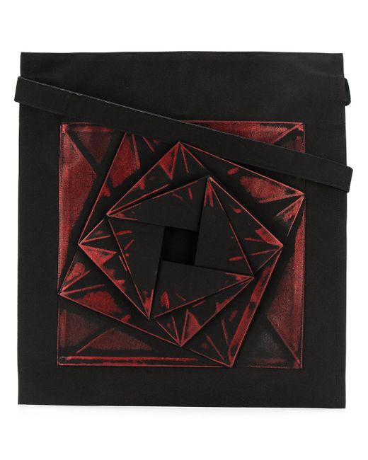 Issey Miyake geometric patterned tote bag
