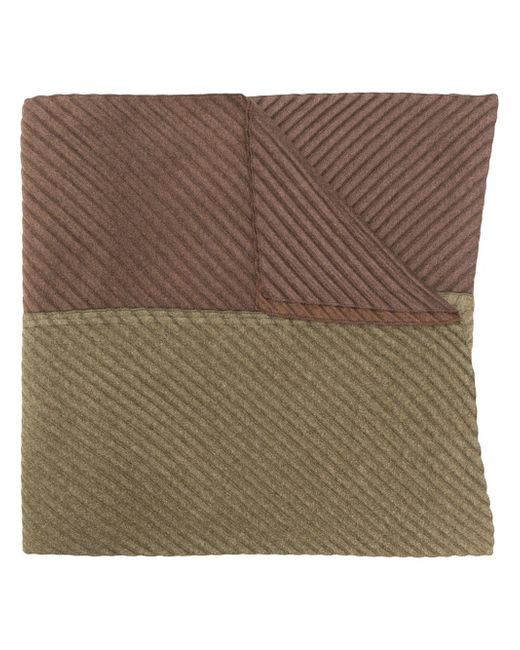 Homme Pliss Issey Miyake two tone pleated scarf