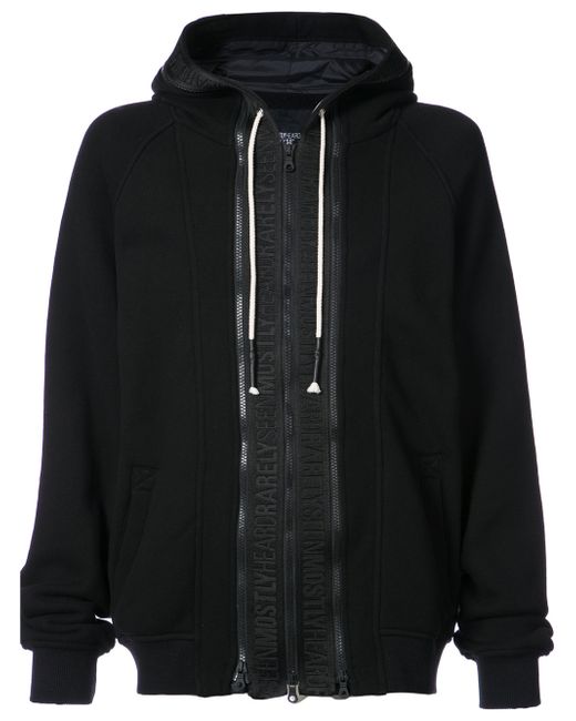 Mostly Heard Rarely Seen zip front hoodie