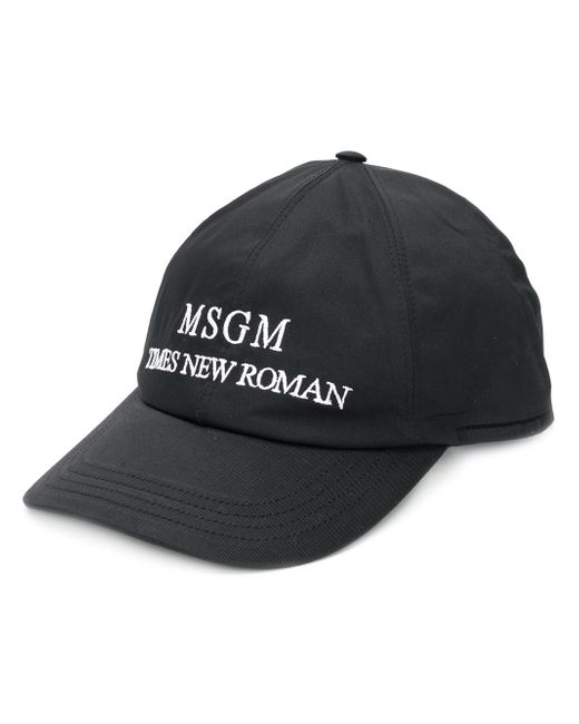 Msgm Times New Roman baseball cap