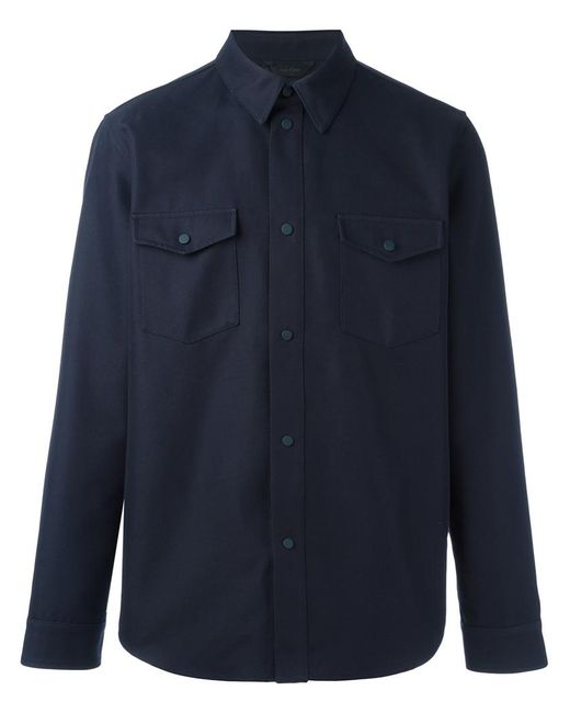 Calvin Klein Collection chest pocket shirt jacket 48