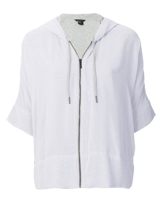 Armani Exchange zipped hooded sweater