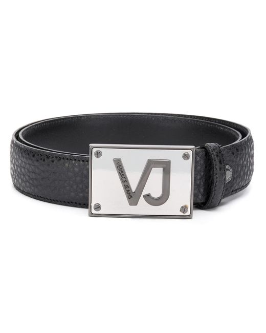 Versace Jeans embossed logo belt