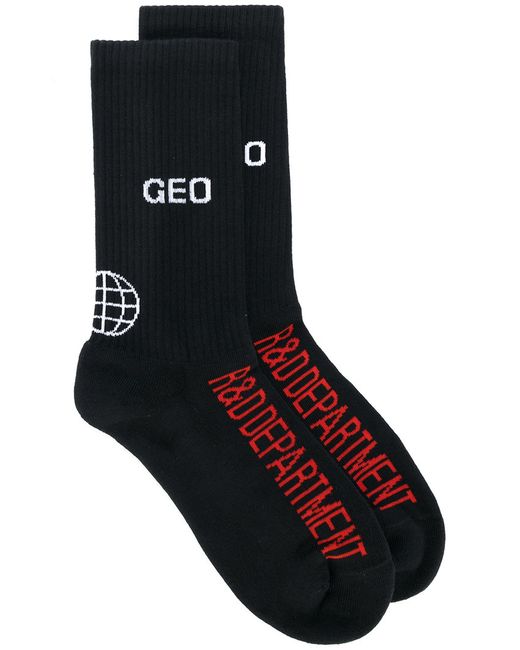 Geo logo socks