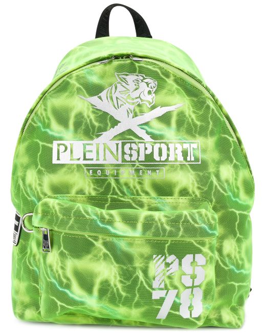 Plein Sport lightning printed backpack