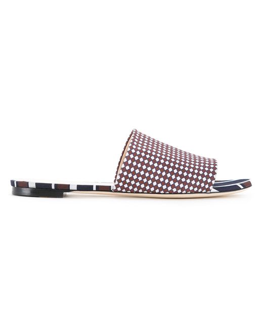 Nina Ricci multi-pattern open toe sandals Size 35.5