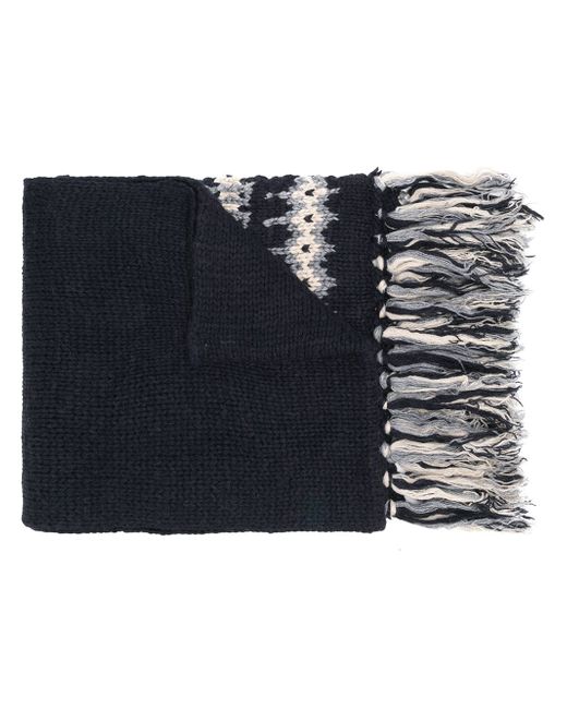 Semicouture patterned stripes scarf