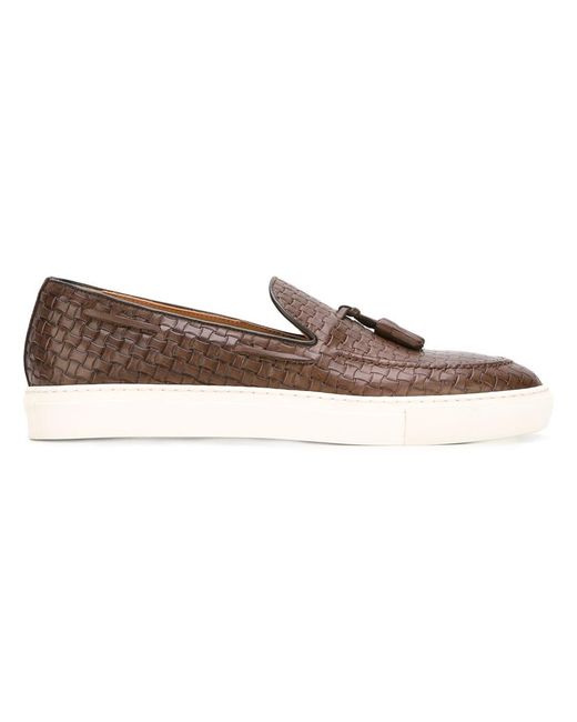 Doucal's woven boat shoes 44