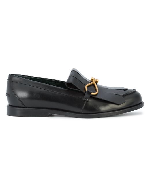 Mulberry fringed loafers