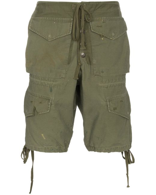 Greg Lauren Army Cargo Shorts