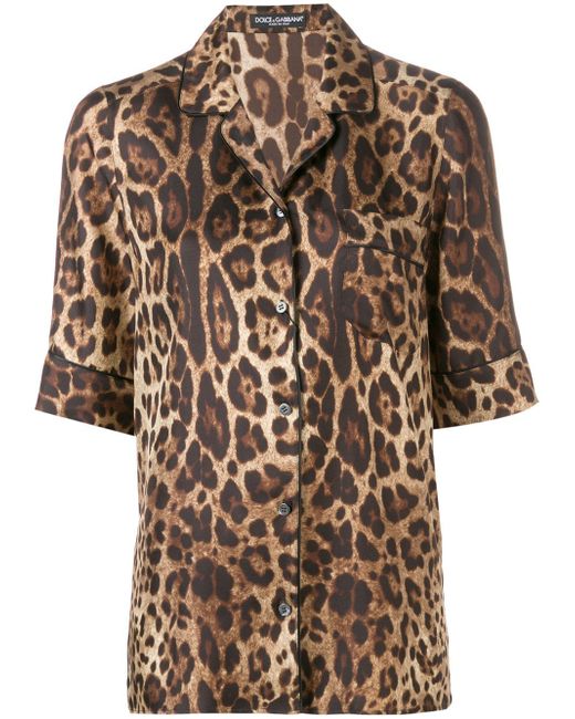 Dolce & Gabbana leopard print shirt