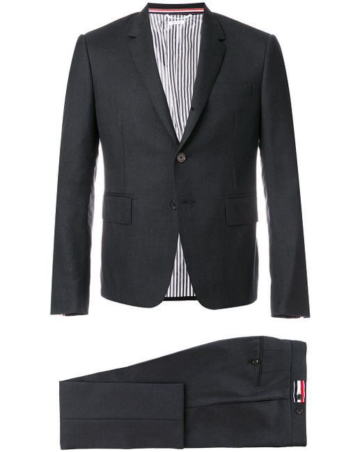 Thom Browne High Armhole Suit With Tie And Low Rise Skinny