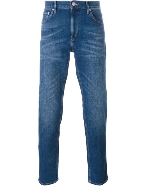 Michael Kors washed effect straight leg jeans