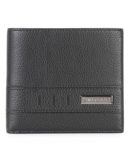 Bvlgari plaque bi-fold wallet Leather