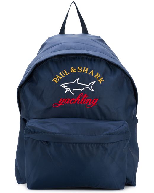 Paul & Shark logo patch backpack